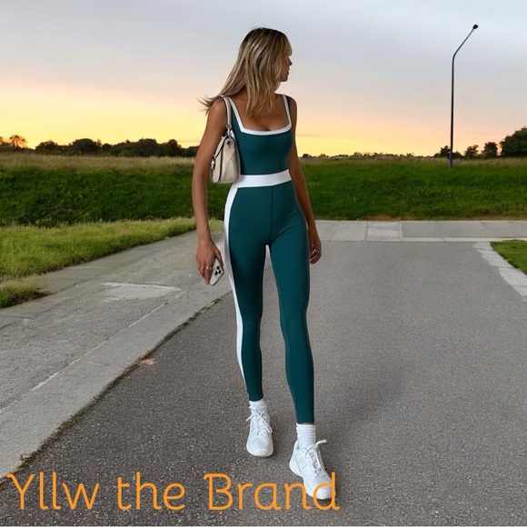 Yllw The Label Pants - Yllw the brand ABLE LONG BODYSUIT- BODY GREEN size Large